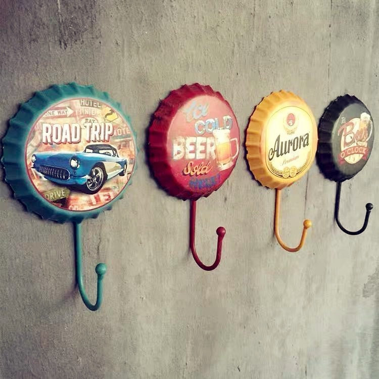 Gancho de Parede Retro Cerveja Decorativo